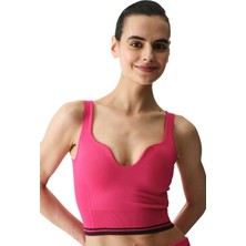 Penti Pembe Seamless Dikişsiz Kalp Yaka Çıkarılabilir Pedli Spor Sütyeni