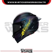 Sv Sticker Works Silent Sticker Kask Sticker Kasklar Uyumlu Tek Yön 1 Adet
