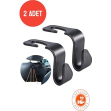 Kitchen Dream 2 Adet Pratik Araba Koltuk Arkası Askı Araç Içi Elbise Poşet Çok Amaçlı Askı