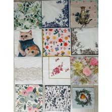 Peçete Dünyası Hobi Çalışmaları Için Dekopaj Peçetesi (12ADET Tekli Olarak Gönderilir)