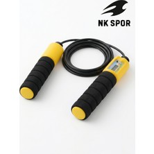 Nk Spor Ayarlanabilir Çocuk ve Yetişkin Sayaçlı Atlama Ipi-Ergonomik Kauçuk Saplı-Fitness Ipi-Çocuk Atlama Ipi Ayarlanabilir, Sayaçlı ve Kaymaz Kauçuk Saplı - Egzersiz ve Spor Ipi