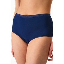 Penti Lacivert Easy Pamuklu Trim Yüksek Bel Slip Külot