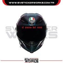 Sv Sticker Works El Sueno Del Nino Sticker Vizör Sticker Kasklar Uyumlu Tek Yön 1 Adet
