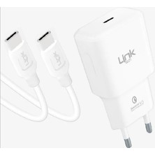 Linktech T455E Strong Eco Çevre Dostu 20W Type-C Type-C Kablolu Şarj Aleti