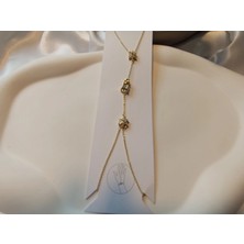 Luxury Jewelry Gold Kaplama Işıltılı Figürlü Üçlü El Şahmeranı