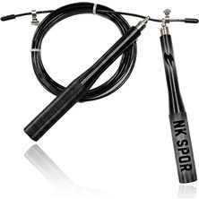 Nk Spor 3m Crossfit Ayarlanabilir Alüminyum Saplı Atlama Ipi - Çelik Atlama- Çelik Saplı Atlama Ipi- Fitness- Rope - Jump - Egzersiz - Spor