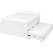 IKEA Beyaz Dayanıklı Çift Kişilik Karyola 160X200 cm