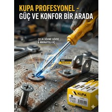 Küp 6X100MM Mıknatıslı Uçlu Yıldız Tornavida - Ergonomik Saplı Profesyonel Seri