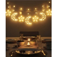 Sbusshop Dekoratif Büyük Ay Yıldız Ramazan LED Işık - SB001M-48TOG3