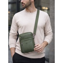 Derise Club Erkek Haki Renk Askılı Postacı Çanta Omuz Çantası