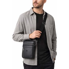 Erkek Siyah Askılı Postacı Çanta Omuz Çantası