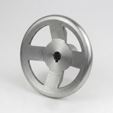 Fırıncı Depom Ø170 mm Sanayi Tipi Döküm Volan Kol - 4 Kollu Manuel Ayar Tekerleği (Sabitleme Kanallı Göbek)