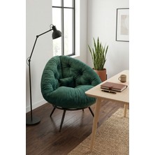 AVYNA Zümrüt Yeşil Premium Tekli Berjer Koltuk | Ergonomik Tv & Dinlenme Koltuğu | Modern Lounge Tasarım
