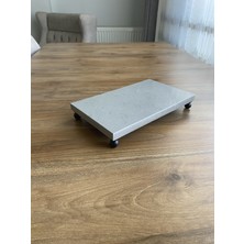 Nexa Doğaltaş Ayaklı Mermer Sunumluk ve Yağdanlık Altlığı – 25X15 cm Dikdörtgen Mermer Tepsi