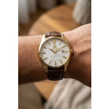 Beverly Hills Polo Club Klasik ve Modern Tasarım Erkek Kol Saati | 42 mm Çelik Kasa, Koyu Kahverengi Deri Kordon