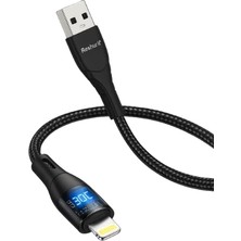 Ferro Reshurk RE-097 Usb-C & Lightning Metal Uclu Ledli 1000CM 3A Hızlı Data - Şarj Hasır Kablo