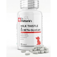Dr. Nature's Köpek Karaciğer Destekleyici Tablet 75 Tablet – Milk Thistle (Deve Dikeni) ve Beta Glukan