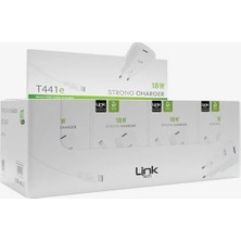 Linktech T441E Strong Çevre Dostu 18WHIZLI Micro USB Kablolu Şarj Aleti