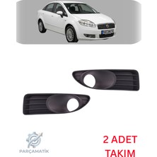 Fiat Linea Sis Farı Çerçevesi Kapağı Sağ-Sol Takım Siyah (2009-2017 Arası Modeller)