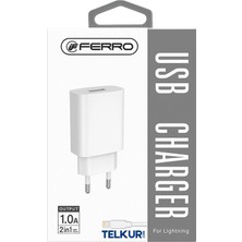 Ferro PSL-W16 IPhone Uyumlu 5W 1A USB Lightning Sarj Aleti Seti