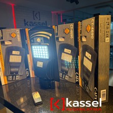 Kassel Aydınlatma Cata 60W Solar Dış Mekan Sokak Aydınlatma Güneş Enerjili Uzaktan Kumandalı Beyaz Işık
