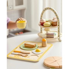 Eternal Sunshine Ahşap Vintage Kahvaltı Seti - 13 Parça Oyuncak Mutfak Gereçleri