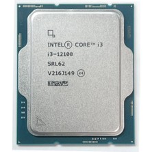 Erdo Ticaret Intel Core I3 12100 4 Core 4.30 Ghz 12MB 1700P Tray (Kutusuz) (Fansız) (12.nesil) (Vga)