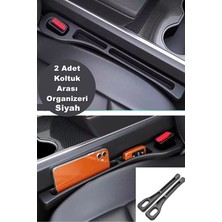 Kitchen Dream Siyah Araba Koltuk Arası Düzenleyici Düşme Engelleyici Organizer 2 Li