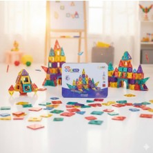 Seher Hediyelik Eşya Metal Kutulu Mini Magnetic Yapı Blokları 78 Parça - Manyetik Geometri Seti