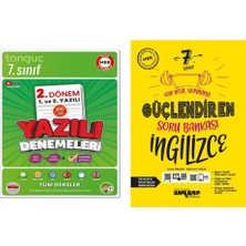 Tonguç Akademi 7. Sınıf Yazılı Denemeleri 2. Dönem 1 ve 2. Yazılı ve Ankara Yayıncılık 7. Sınıf İngilizce Güçlendiren Soru Bankası