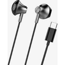 LinkTech H336 Spor Yüksek Baslı Silikonlu Kablolu  Kulaklık Type-C