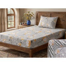 Uykulife Aşk Desen Tek Kişilik Lastikli Çarşaf Seti