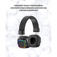 Elektronikçim Rgb Işıklı Katlanabilir Bluetooth 5.3 Kulak Üstü Kulaklık