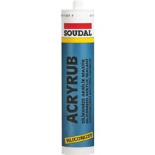 Fantastik Store Soudal Acryrub Silikonize Mastik 310 ml Antrasit