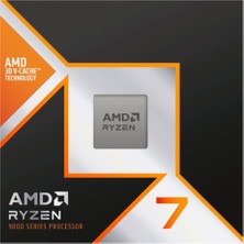 Fantastik Store Amd Ryzen 7 9850X3D 8 Core, 4,70-5.60GHZ, 104MB Cache, 120W,  Am5 Soket, Box, (Dahili Grafik Var, Fan Yok)