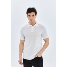 Süvari Polo Yaka Slim Fit T-Shirt TS1014000474 Beyaz