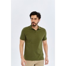 Süvari Polo Yaka Slim Fit T-Shirt TS1014000474 Haki