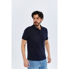 Süvari Polo Yaka Slim Fit T-Shirt TS1014000474 Lacivert