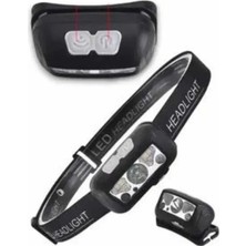 Elektronikçim Kamp Lambası Kafa Feneri Kafa Lambası Ayarlanabilir Sensörlü Şarjlı