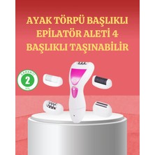 Elektronikçim 4 Başlıklı Kablosuz Şarjlı Epilasyon Cihazı