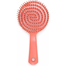 Synee Pro Saç Açma Fırçası | Esnek Spiral Gövdeli Kolay Tarama Fırçası, Isıya Dayanıklı Acıtmayan Dolaşık Açıcı Saç Tarağı