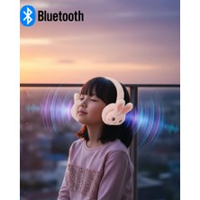Elektronikçim Tavşan Kulaklı Şarjlı Bluetooth Kulaklık Düşük Gecikmeli Kablosuz Ses
