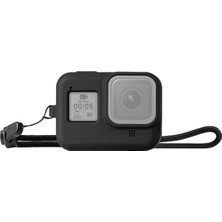 Elektronikçim Puluz PU428B Gopro Hero8 Için Silikon Koruma Kılıfı+Wrist STRAP-(5775)