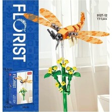 Oyunsal Yapraklar Üzerinde Altın Akrep Böceği 111 Parça Yapı Blok Seti