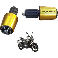 Özerdem Rks Srk 125S -Uyumluürün- Gidon Topuzu Gold Takım