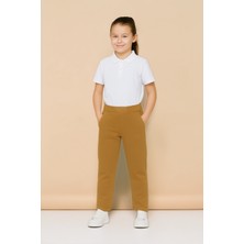 Luminur Ribana Bel Penye Siyah  Bej Okul Pantolonu Kız Erkek