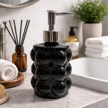 Vizka Oval Sıvı Sabunluk ,üzüm Modeli Cam Sabunluk , 300ML