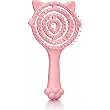 Synee Kedi Figürlü Saç Tarama Fırçası | Acıtmayan Dolaşık Açıcı, Koparak Dökülme Karşıtı Yumuşak Uçlu Saç Açma Tarağı