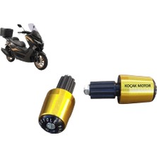 Özerdem Kuba Newctiy 50 / 125 -Uyumluürün- Gidon Topuzu Gold Takım