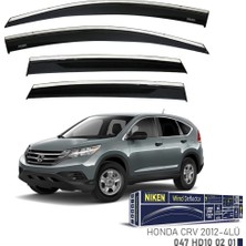 Niken Honda Crv Cam Rüzgarlığı Kromlu 4'lü 2012+ Sonrası